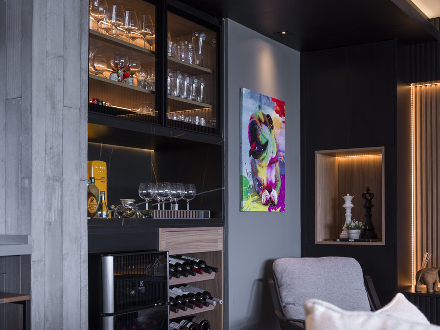 Projeto de arquitetura e interiores para apartamento de 176m²