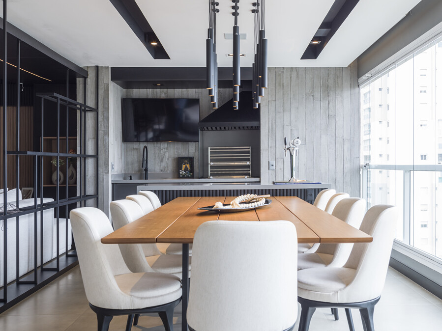 Projeto de arquitetura e interiores para apartamento de 176m²