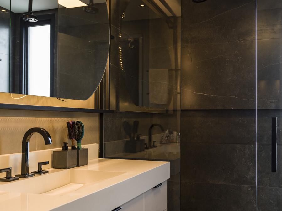 Projeto de arquitetura e interiores para apartamento de 176m²