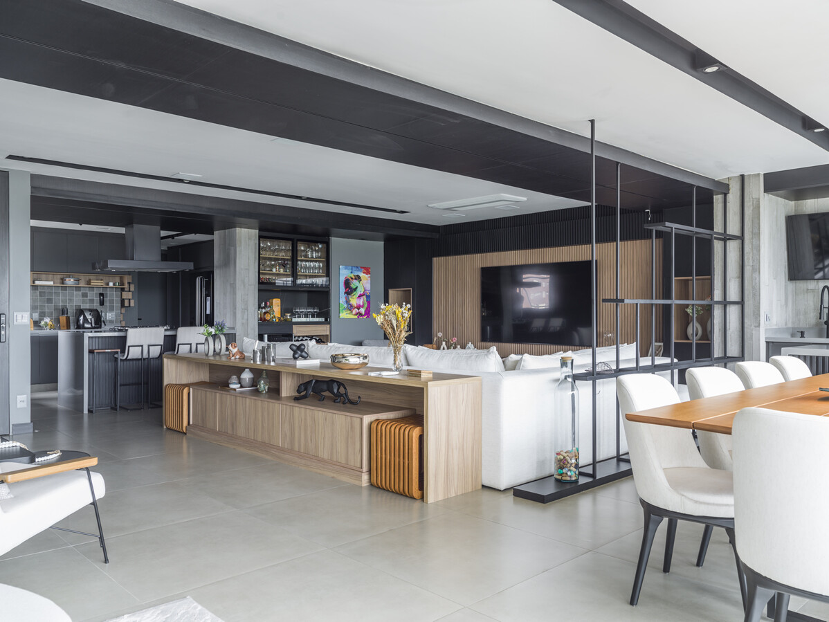 Projeto de arquitetura e interiores para apartamento de 176m²