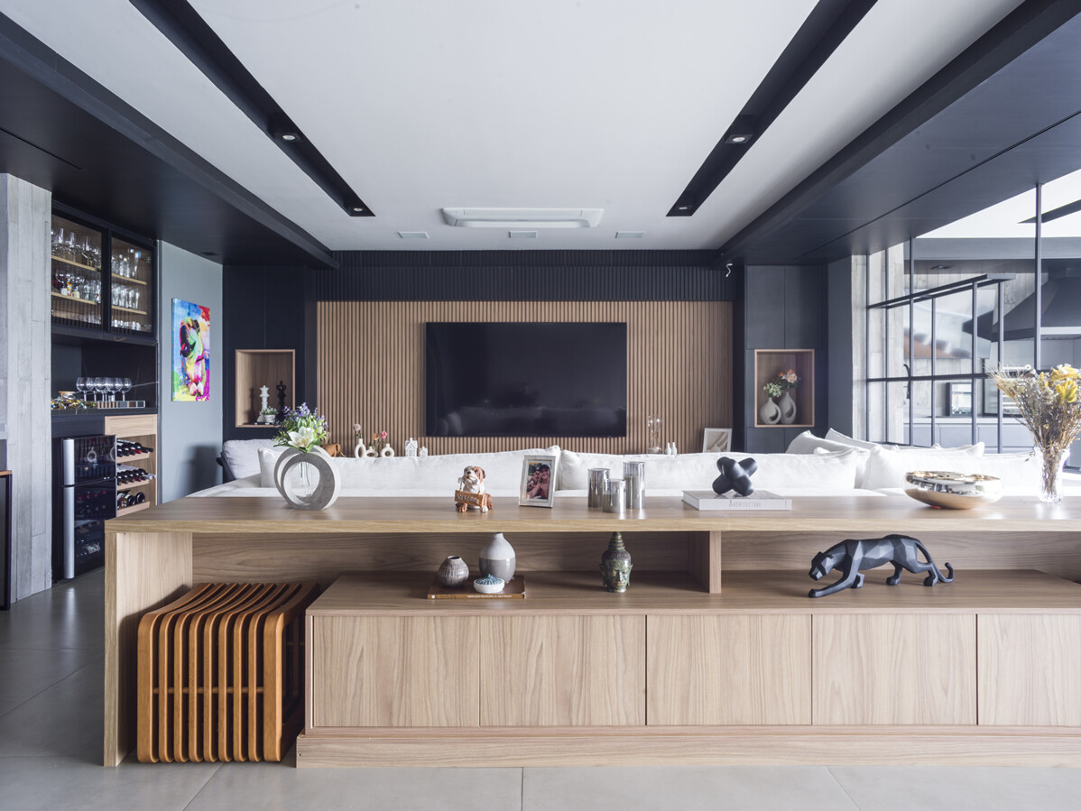 Projeto de arquitetura e interiores para apartamento de 176m²