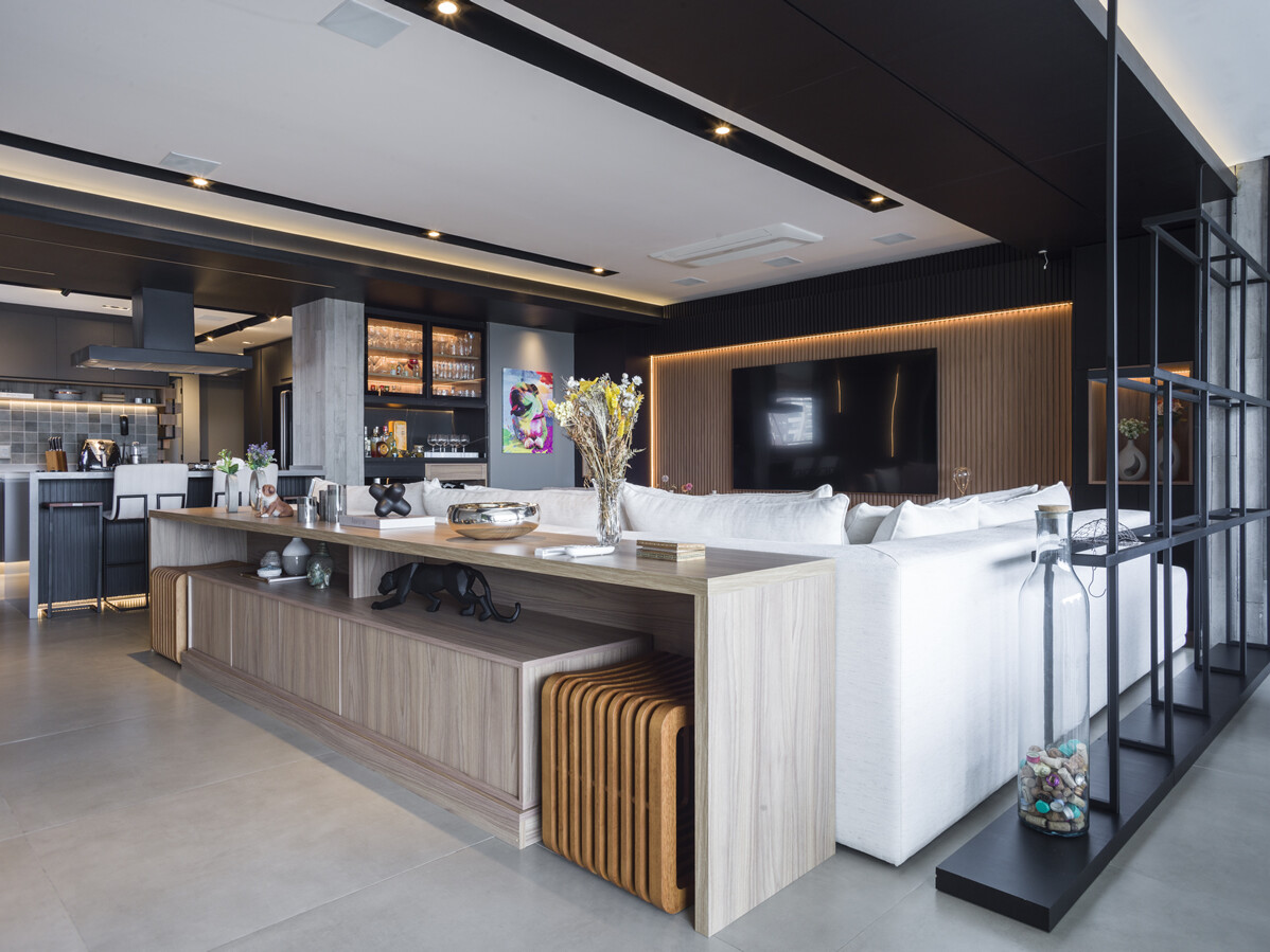 Projeto de arquitetura e interiores para apartamento de 176m²